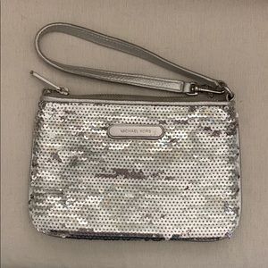 Sequin Michael Kors Wristlet
